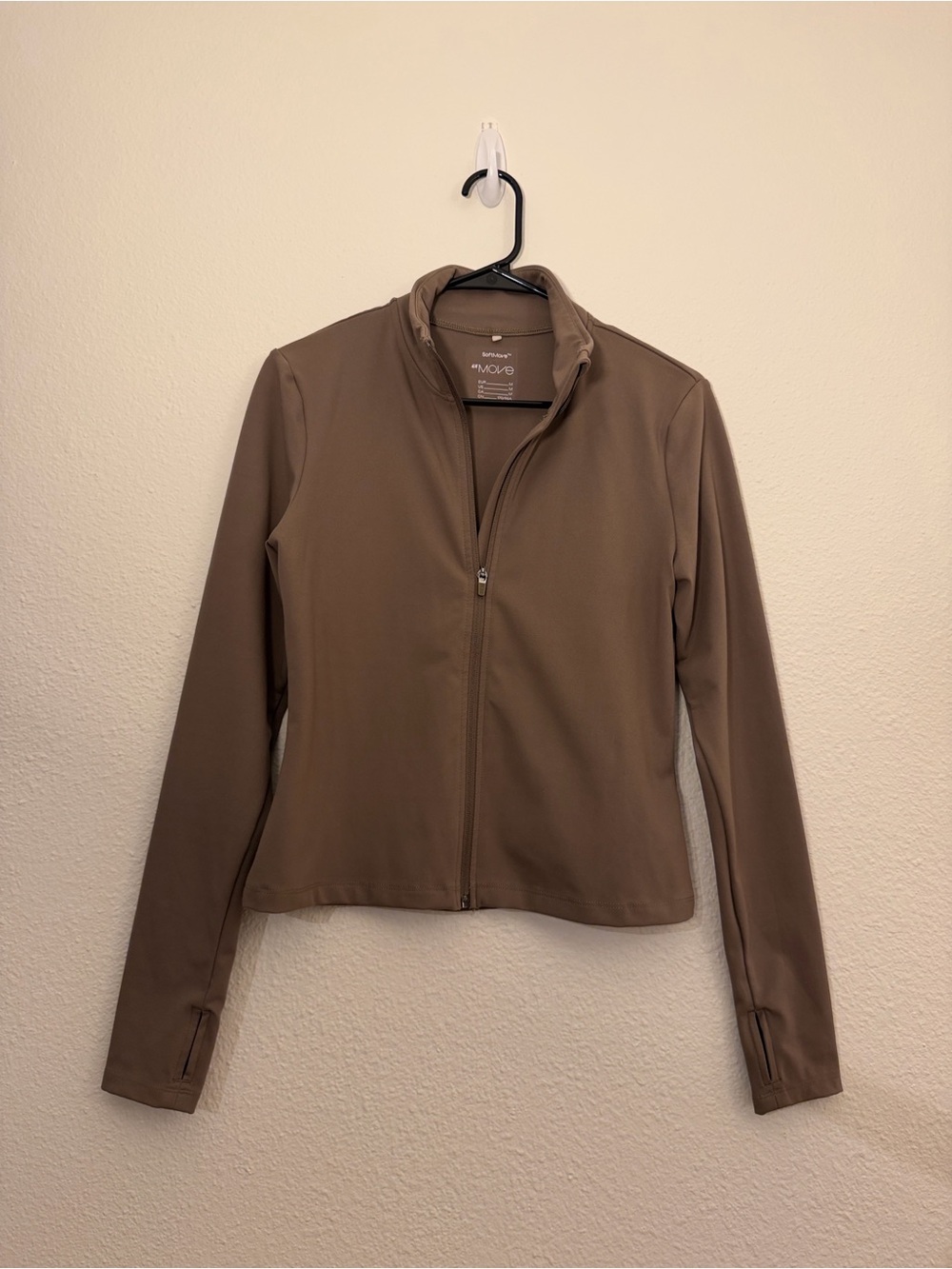 H&M Taupe Lightweight Full-Zip Bomber Jacket